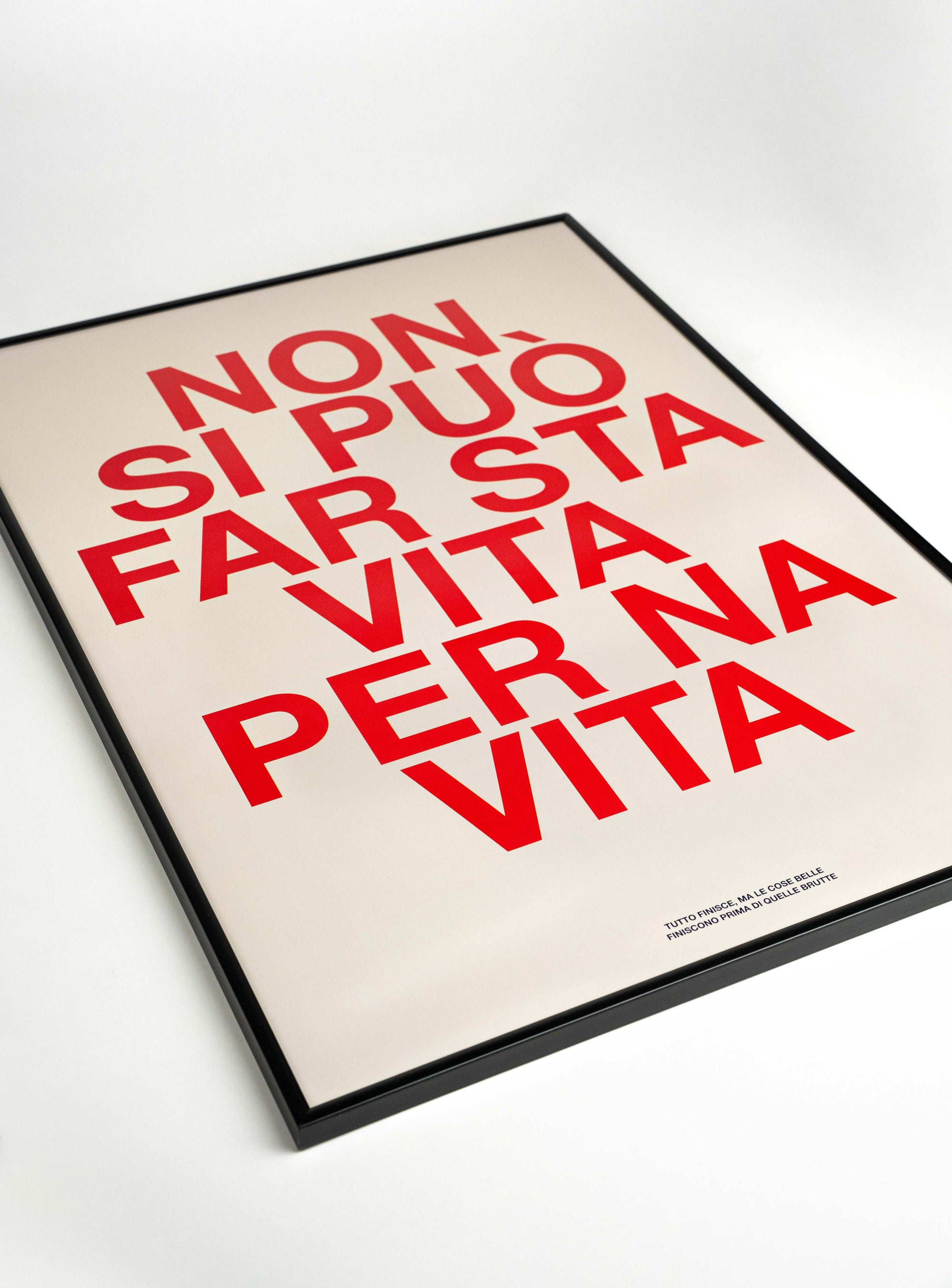 Non si può far sta vita per na vita