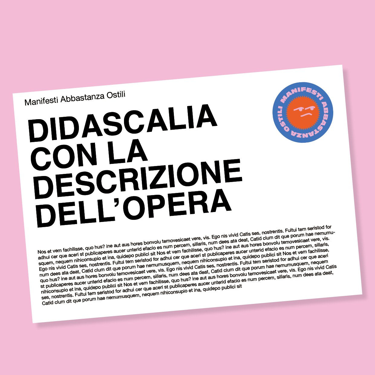 Didascalia Aerofagico