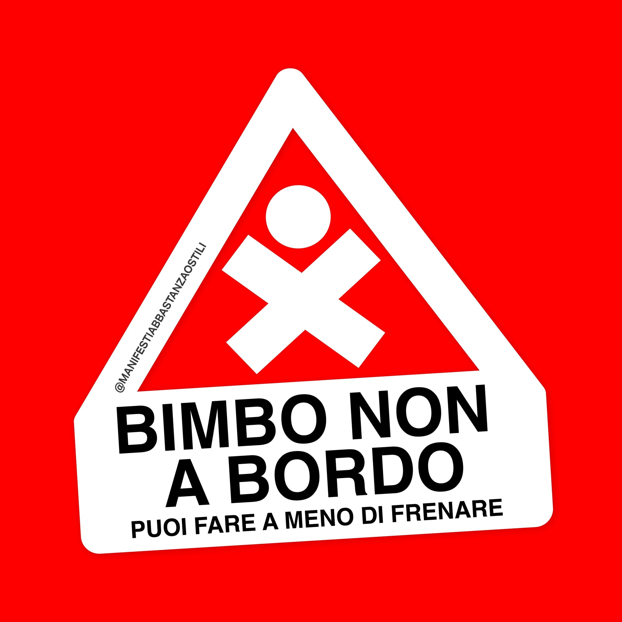 Adesivo - Bimbo non a bordo