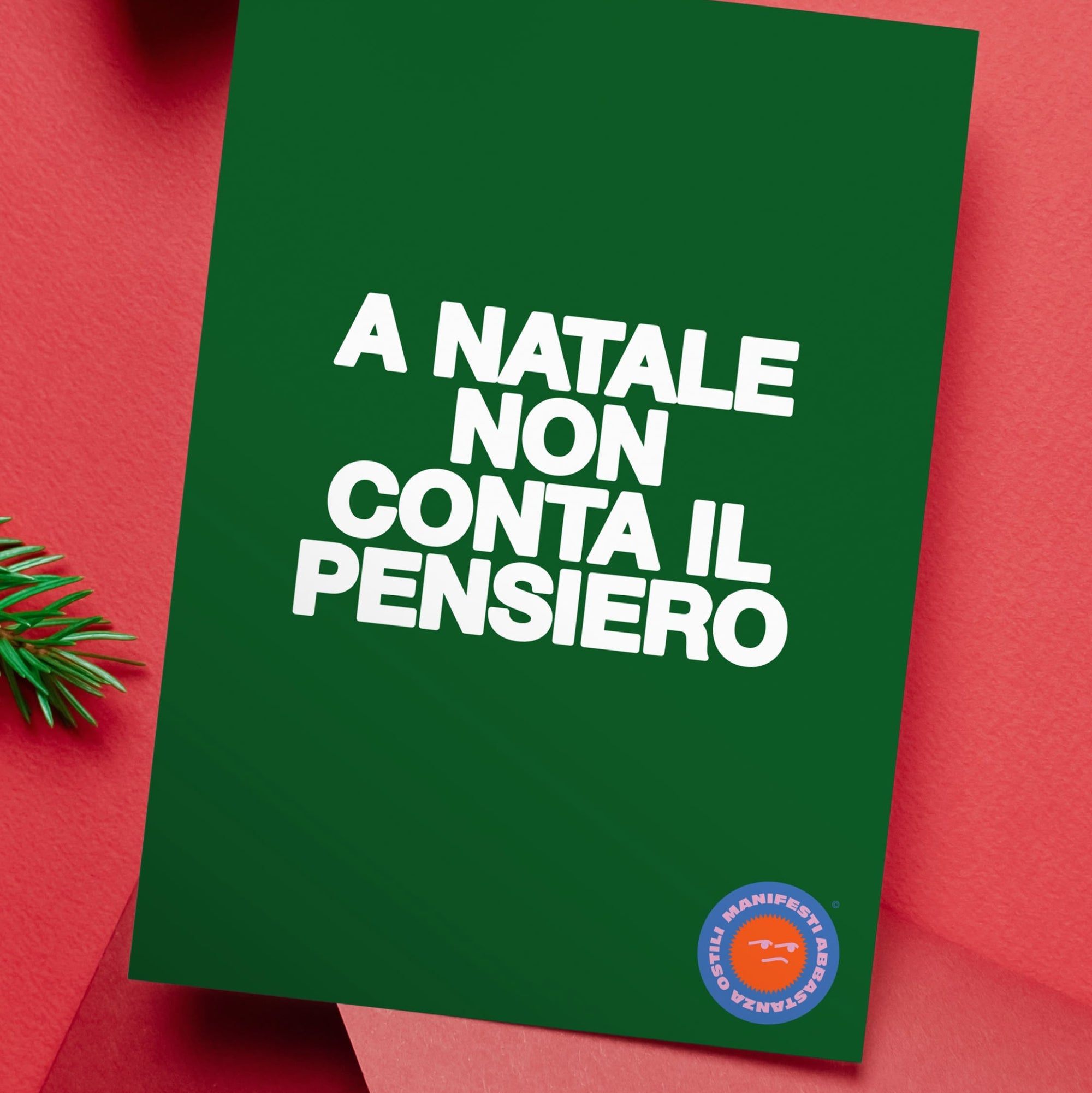 Biglietto di auguri - A Natale non conta il pensiero