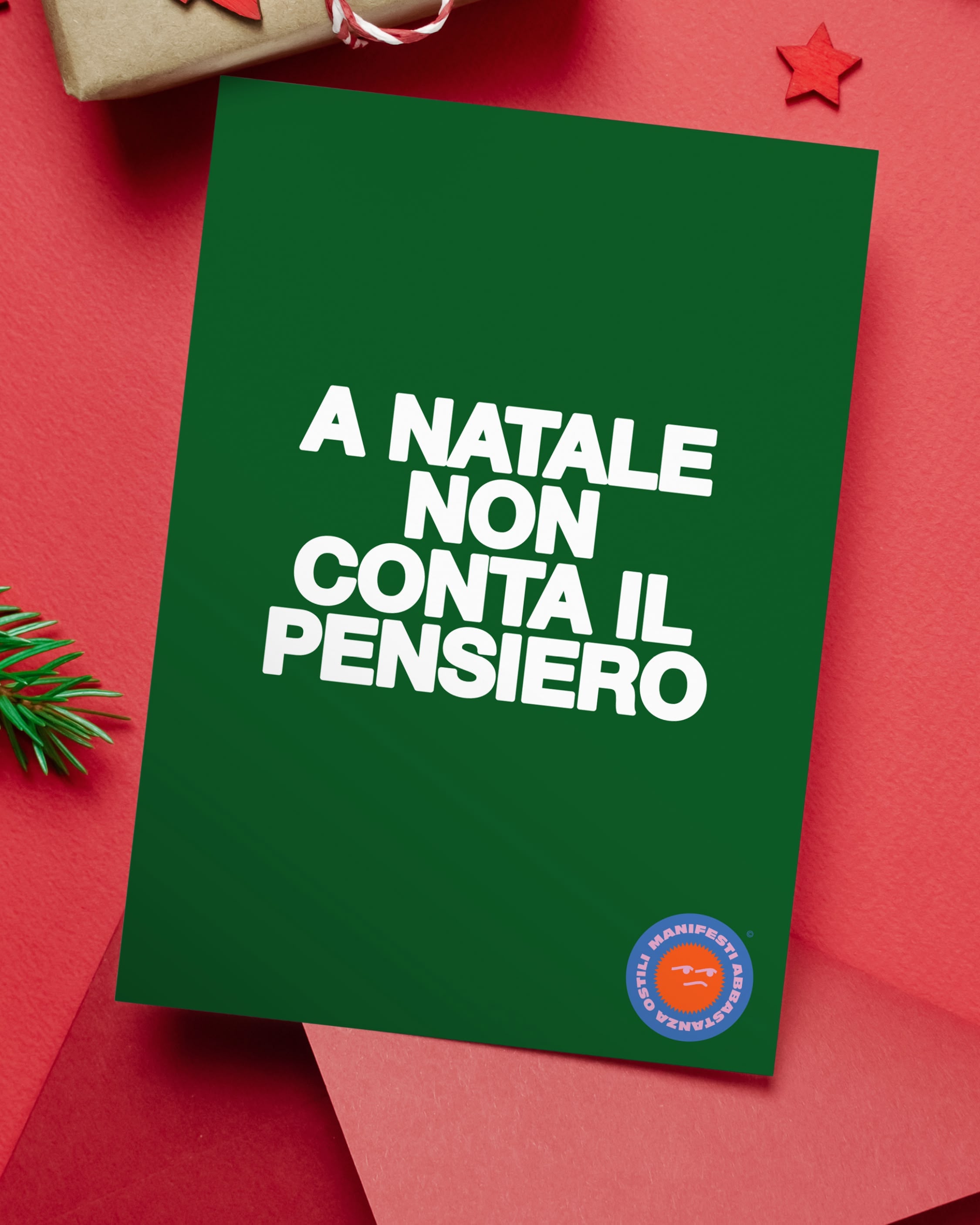 Biglietto di auguri - A Natale non conta il pensiero