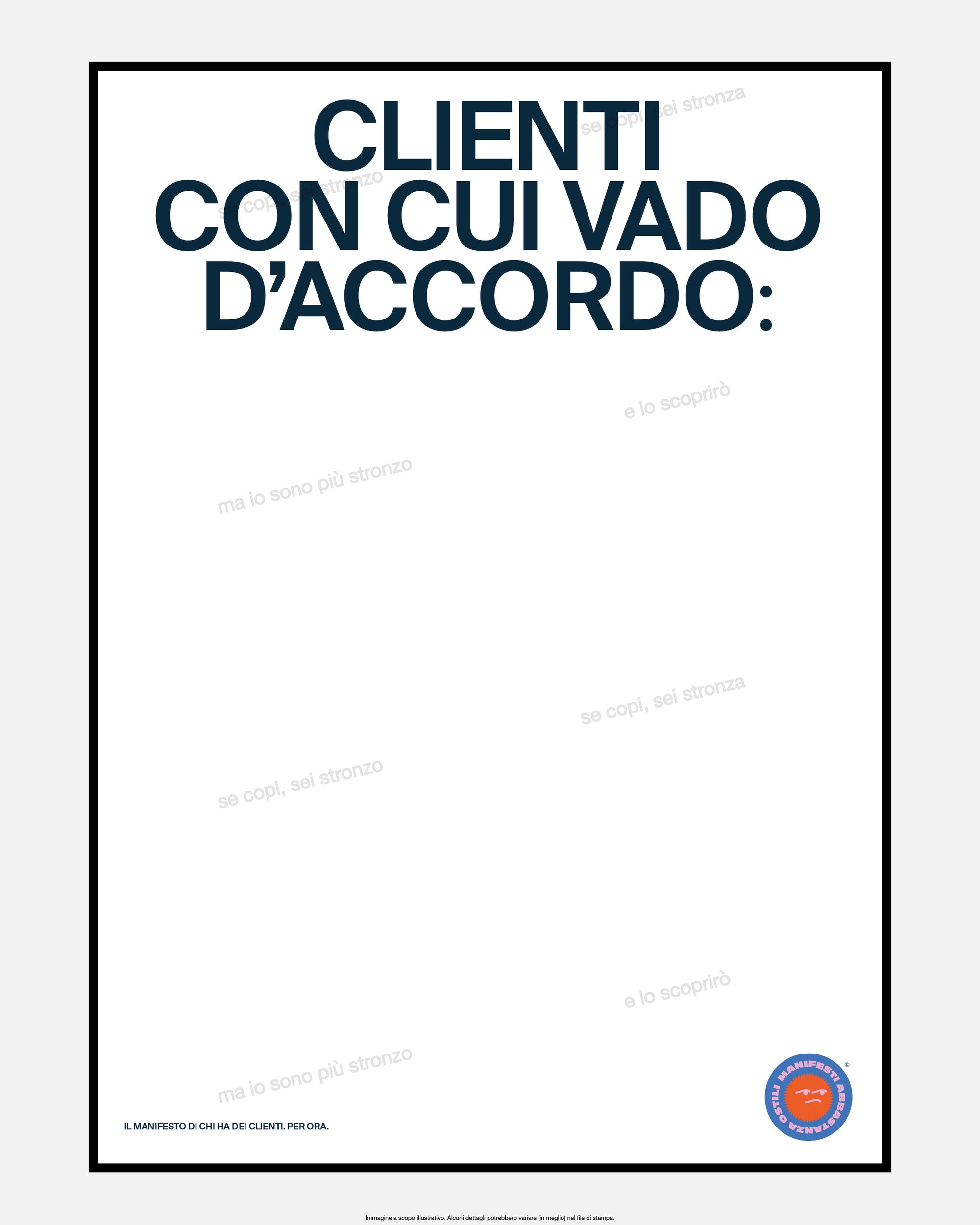 Clienti con cui vado d'accordo: