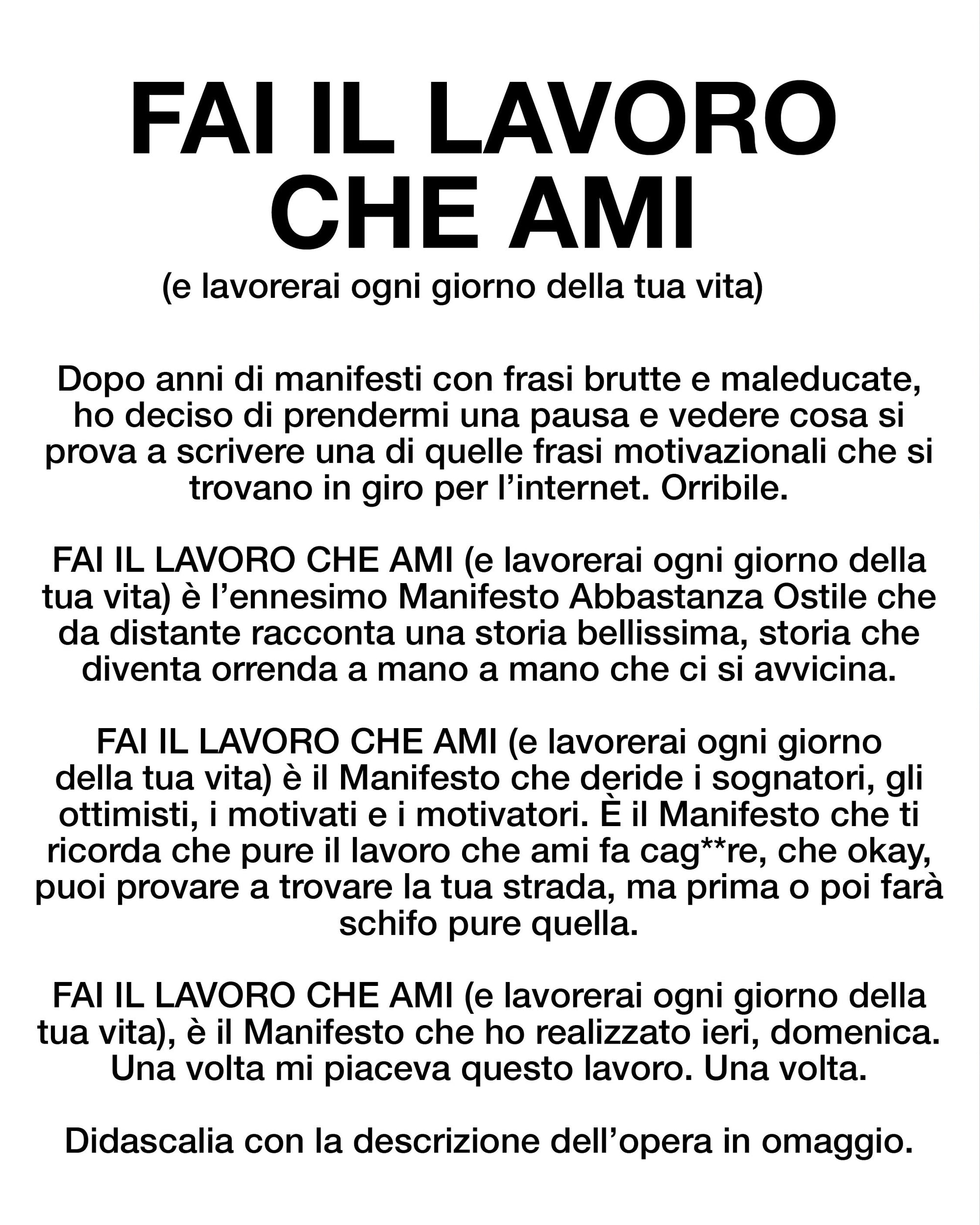 Fai il lavoro che ami