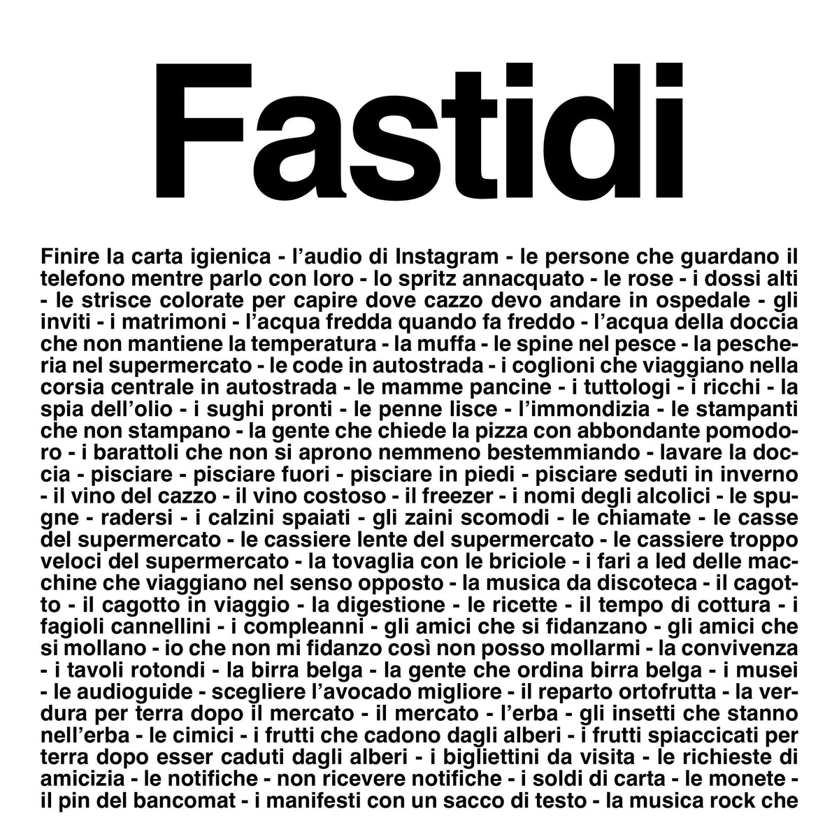 Felpa Fastidi