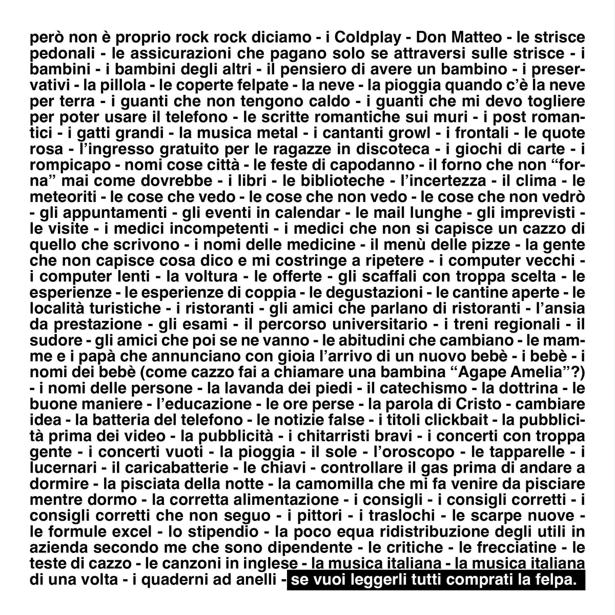Felpa Fastidi