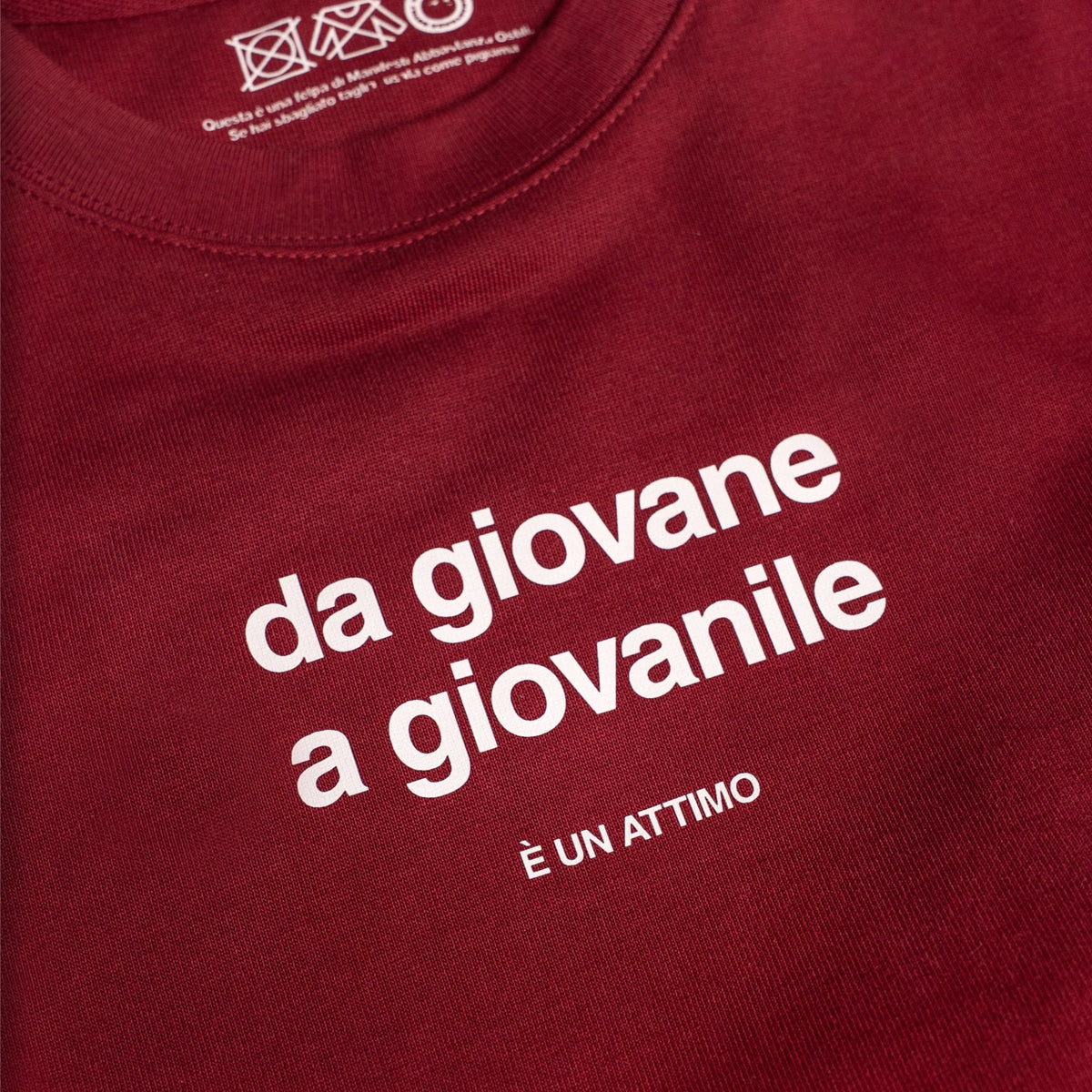 Felpa Da giovane a giovanile è un attimo