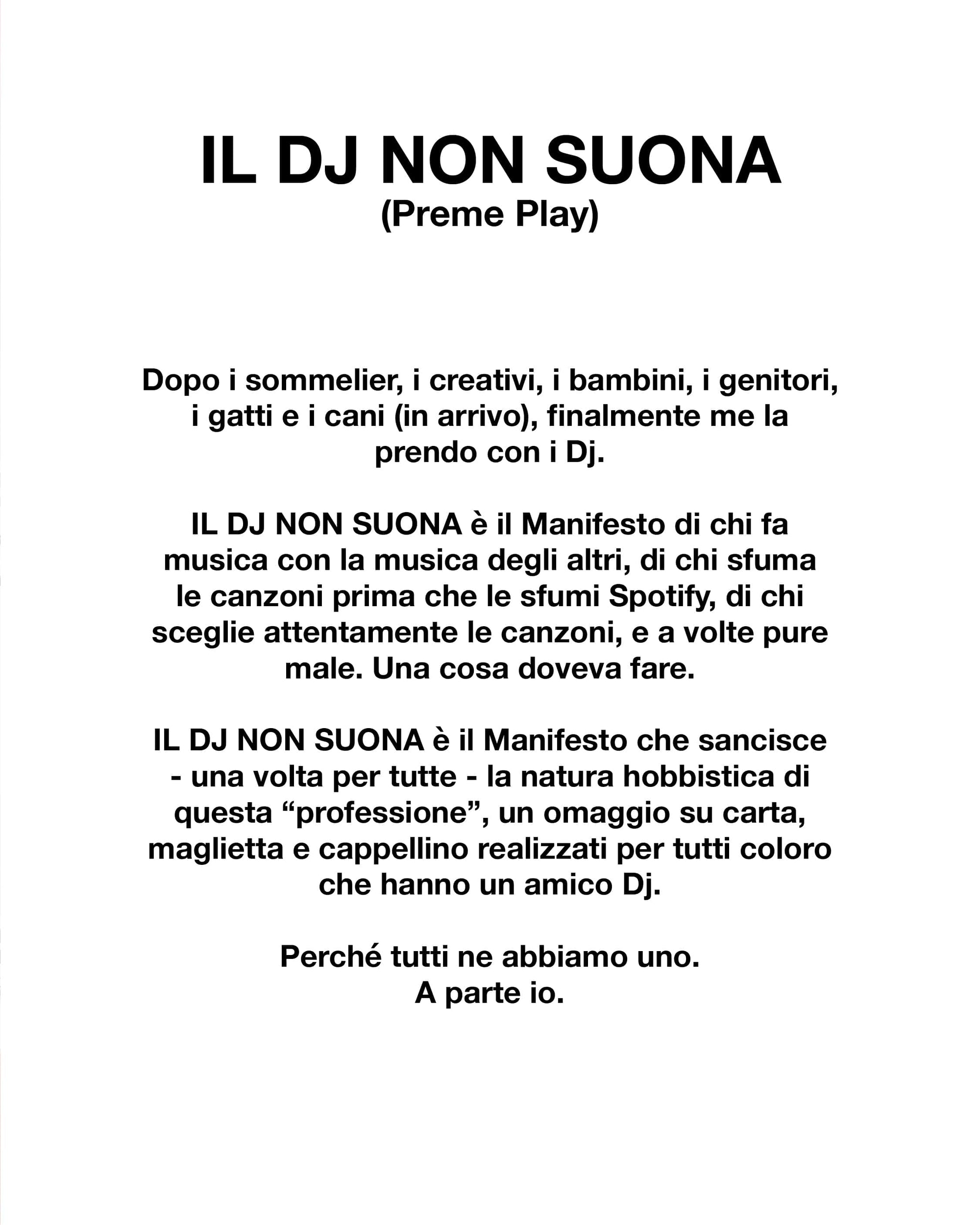 Il Dj non suona