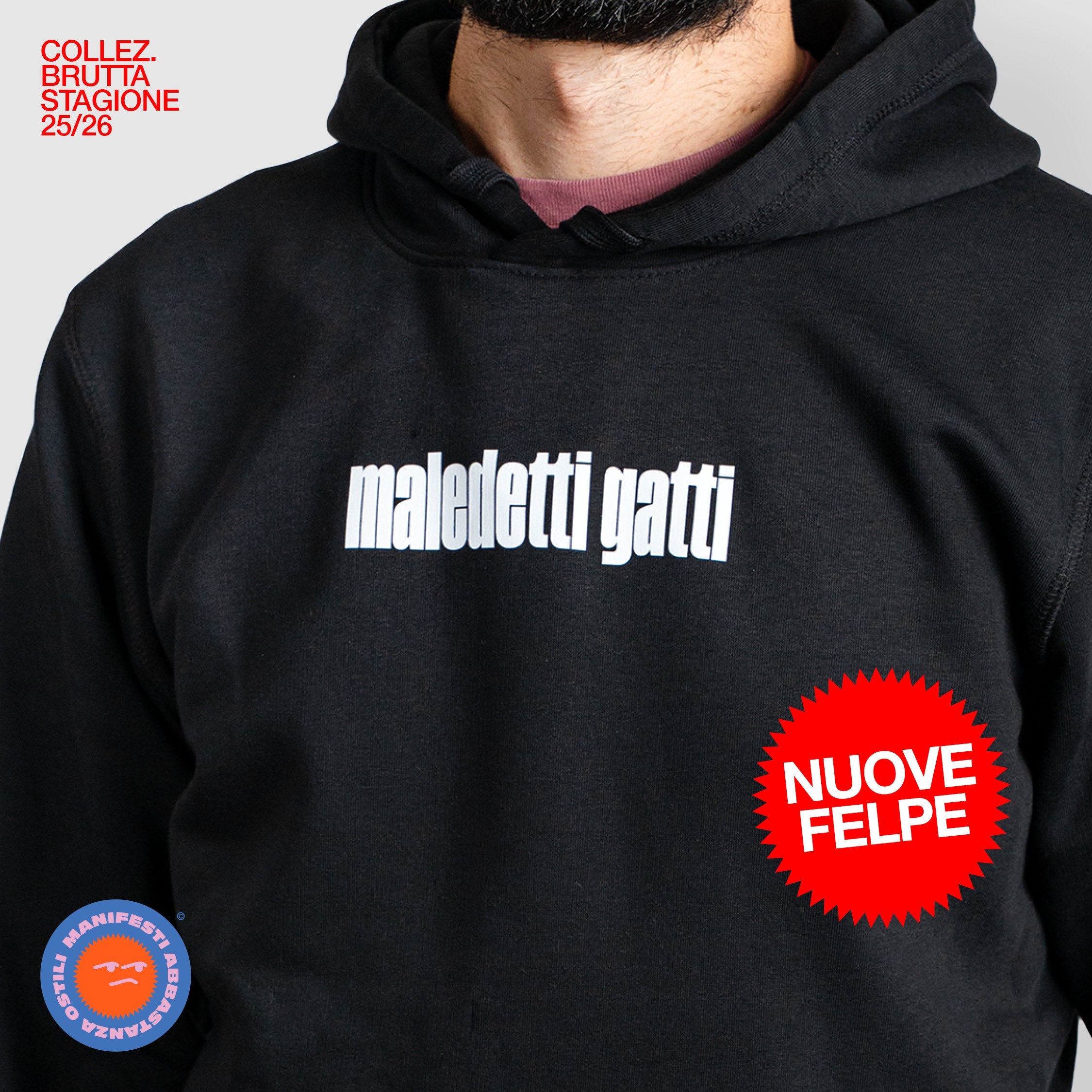 Felpa Maledetti Gatti
