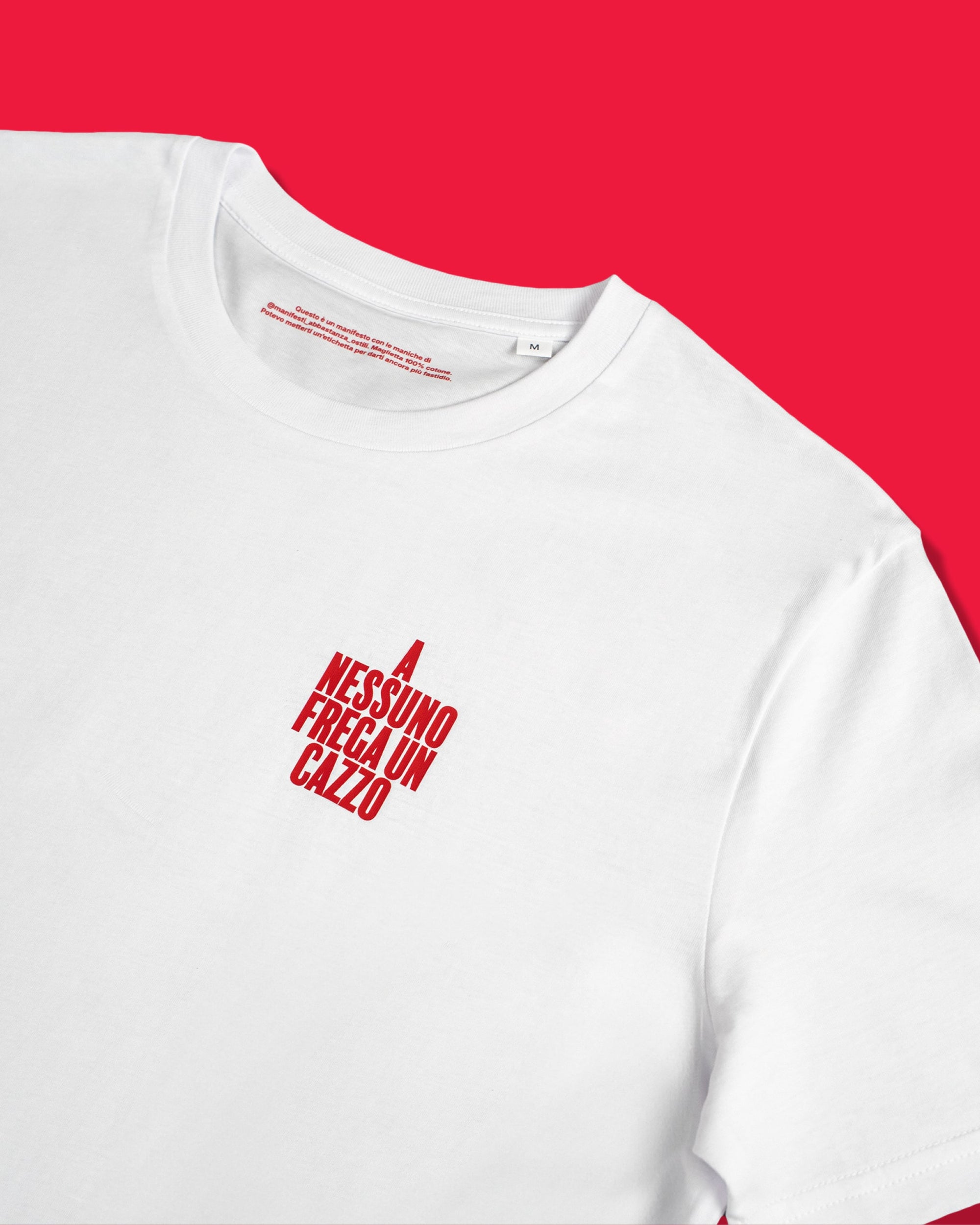 Maglietta A nessuno frega un cazzo ⚪️