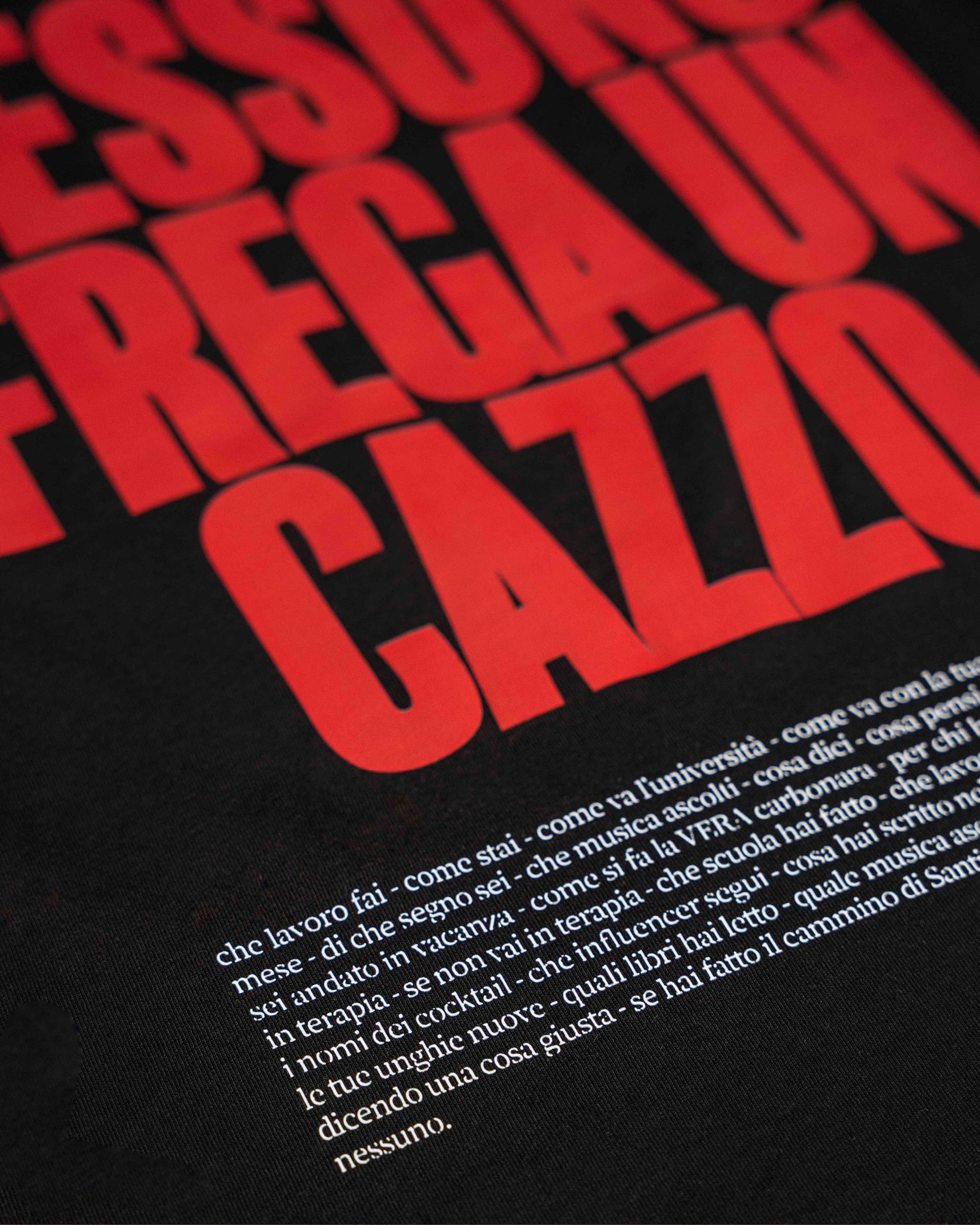 Maglietta A nessuno frega un cazzo ⚫️