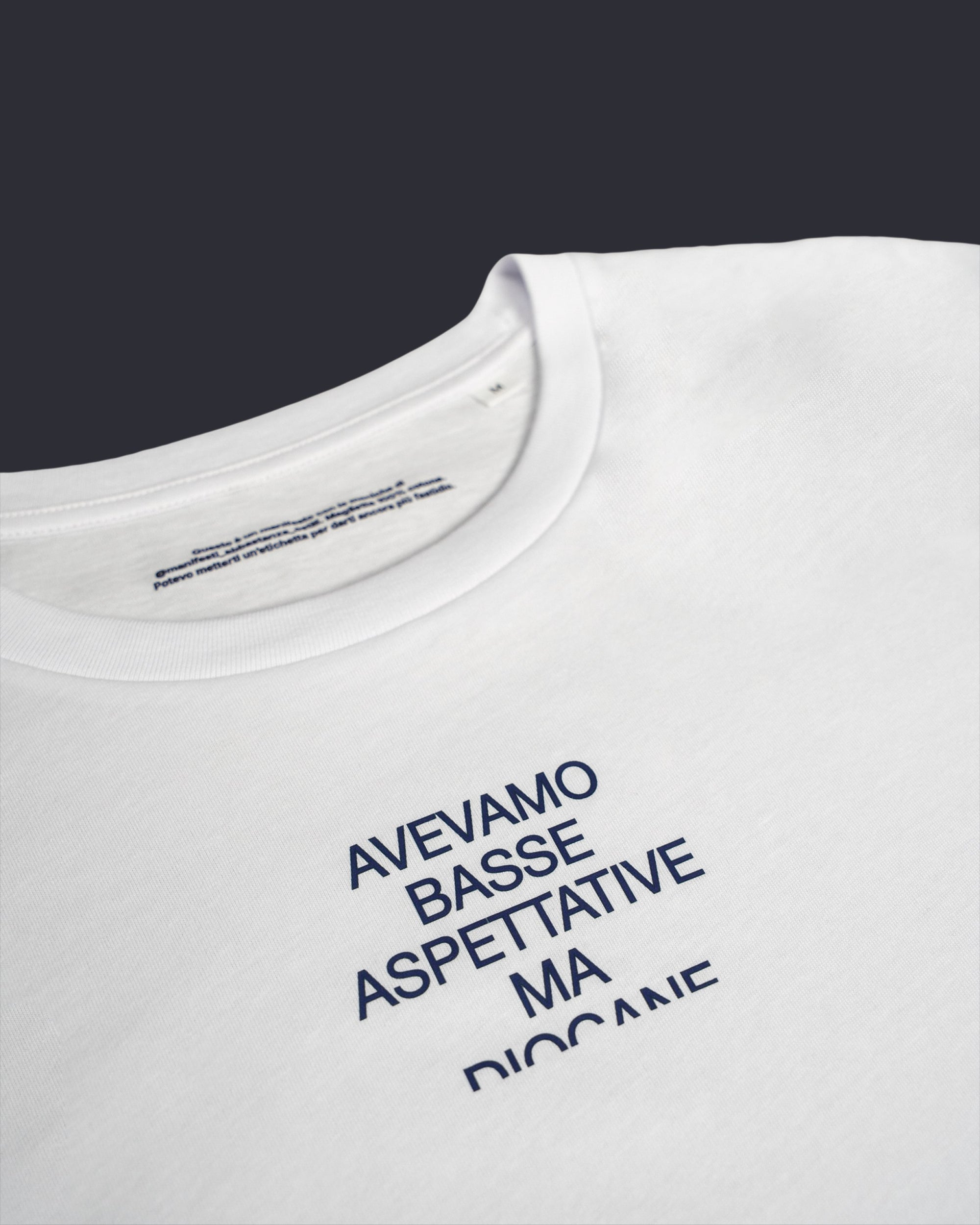 Maglietta Avevamo basse aspettative ma - Minimal