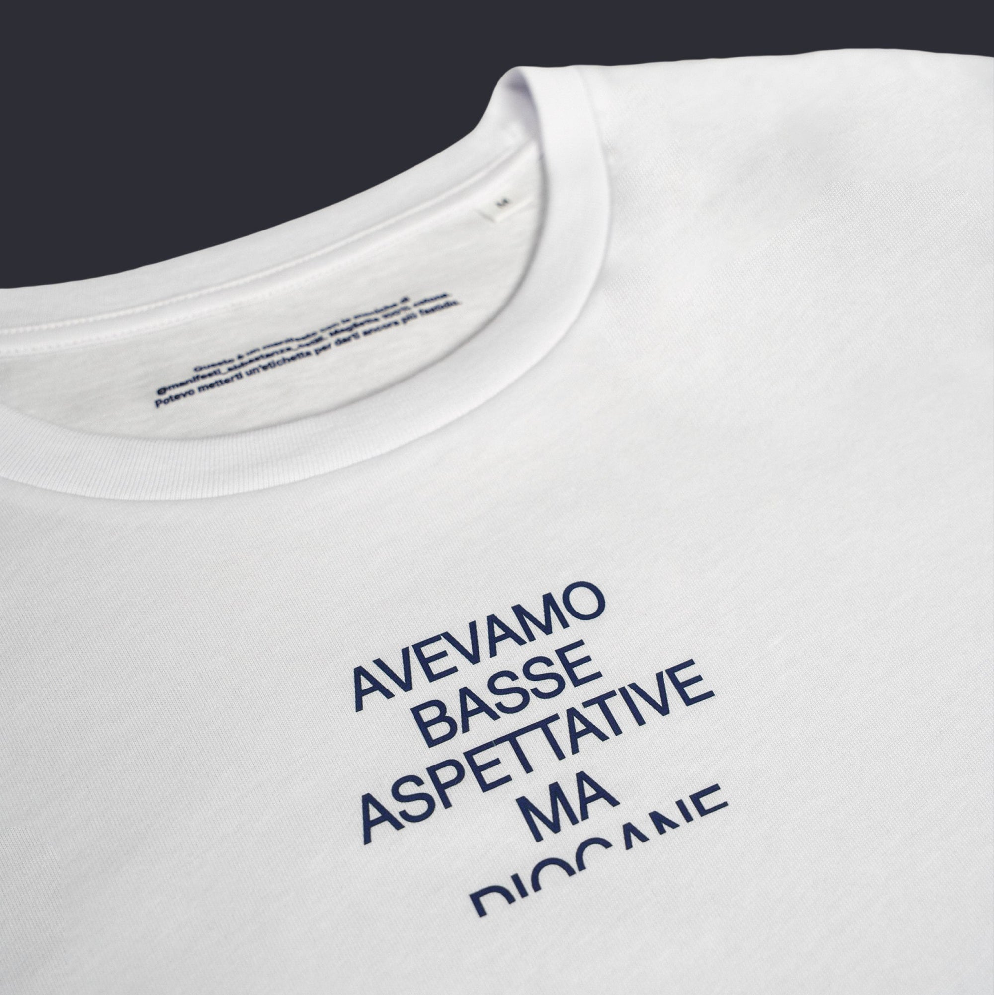 Maglietta Avevamo basse aspettative ma - Minimal