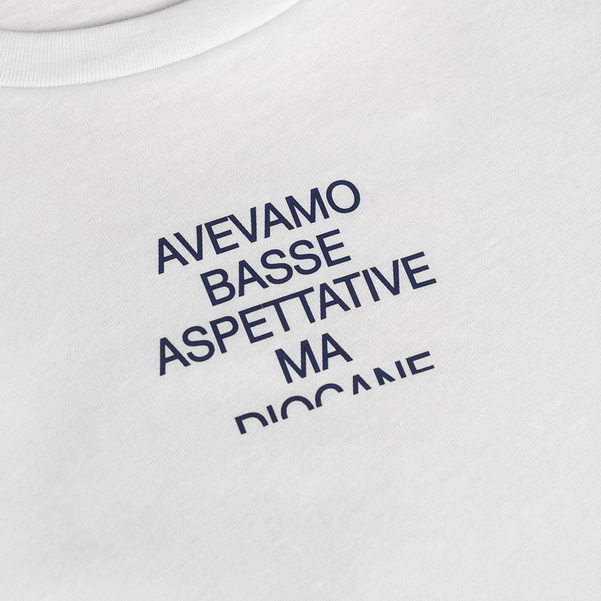 Maglietta Avevamo basse aspettative ma - Minimal