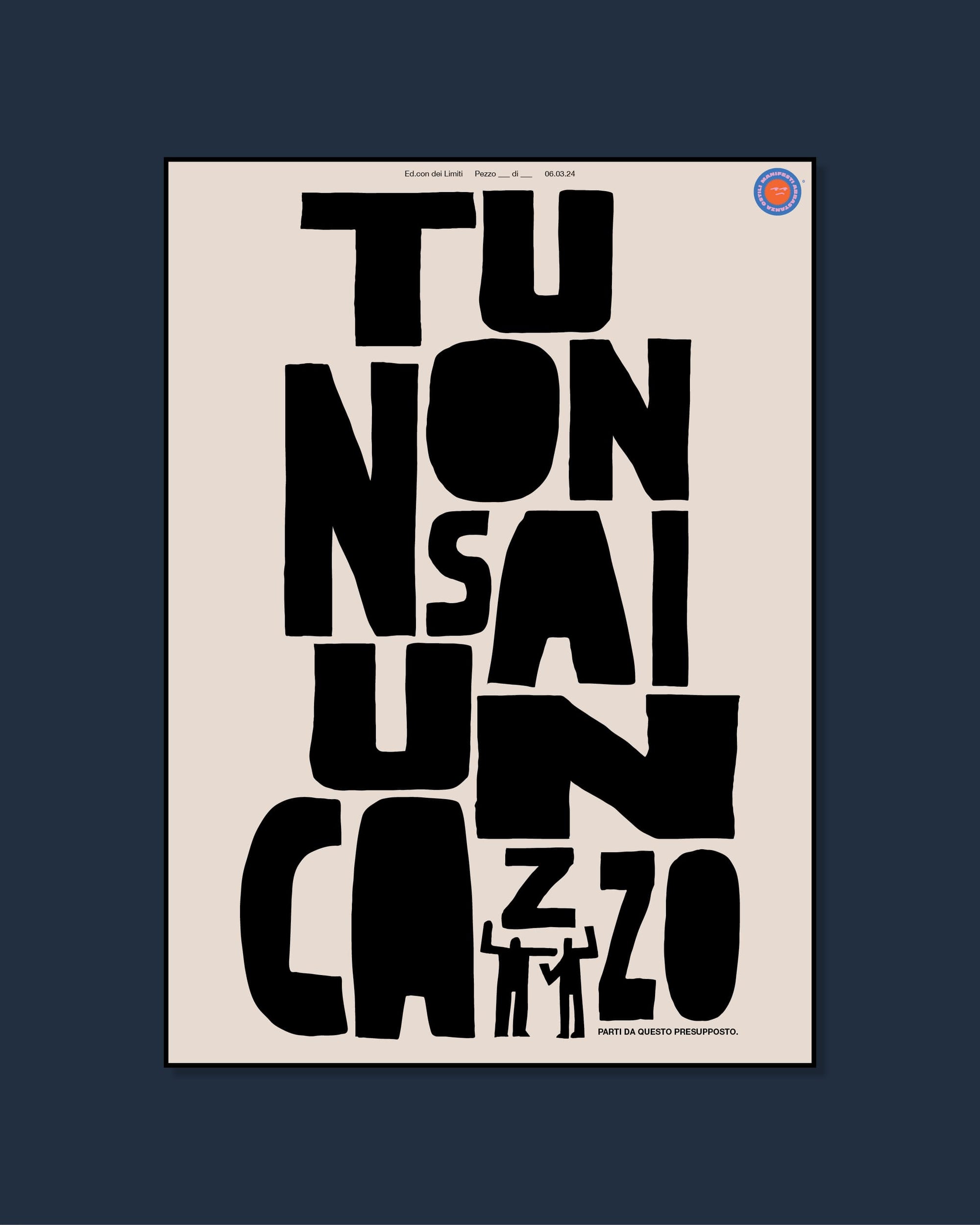 Maglietta Tu non sai un cazzo