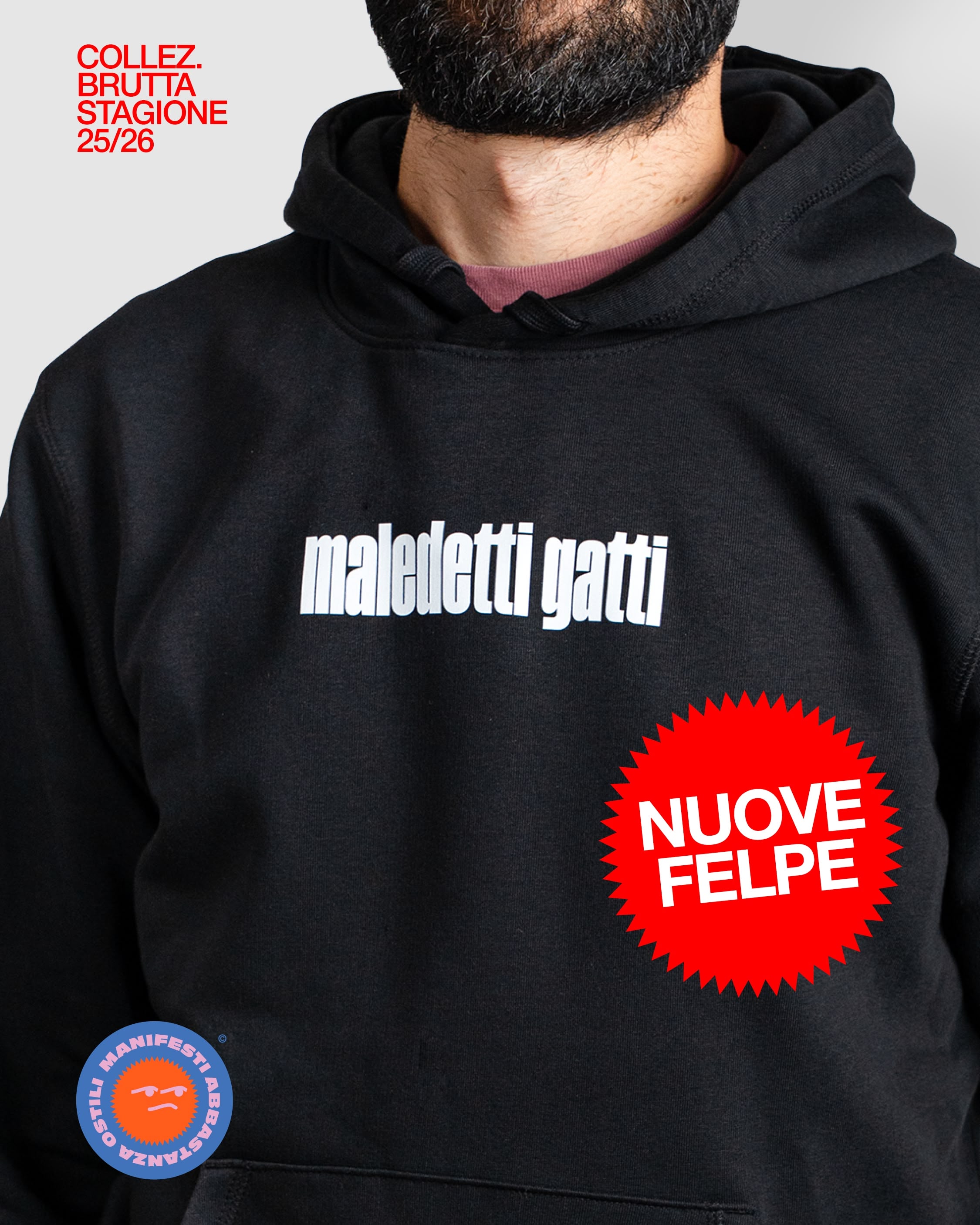 Felpa Maledetti Gatti