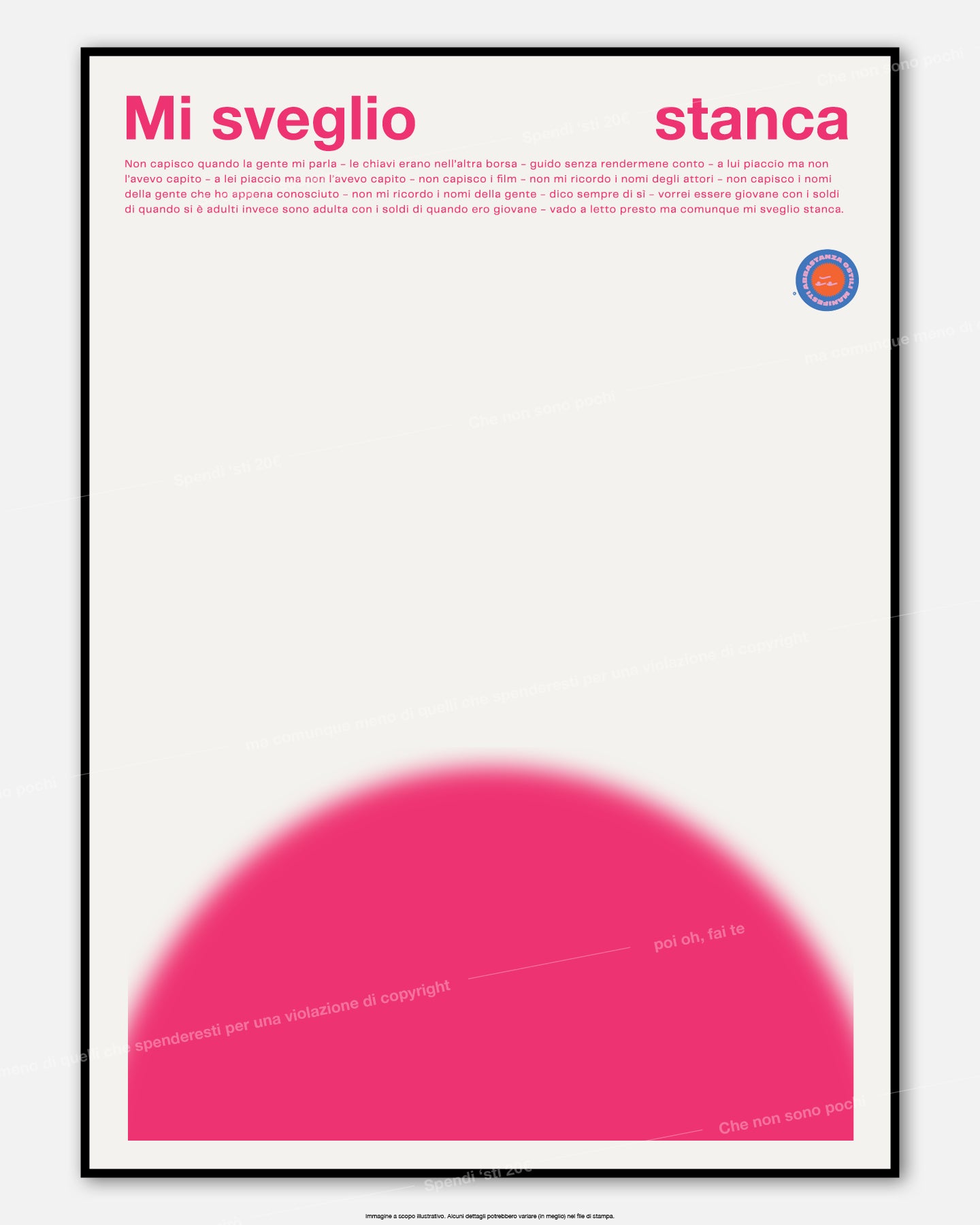 Mi sveglio stanca