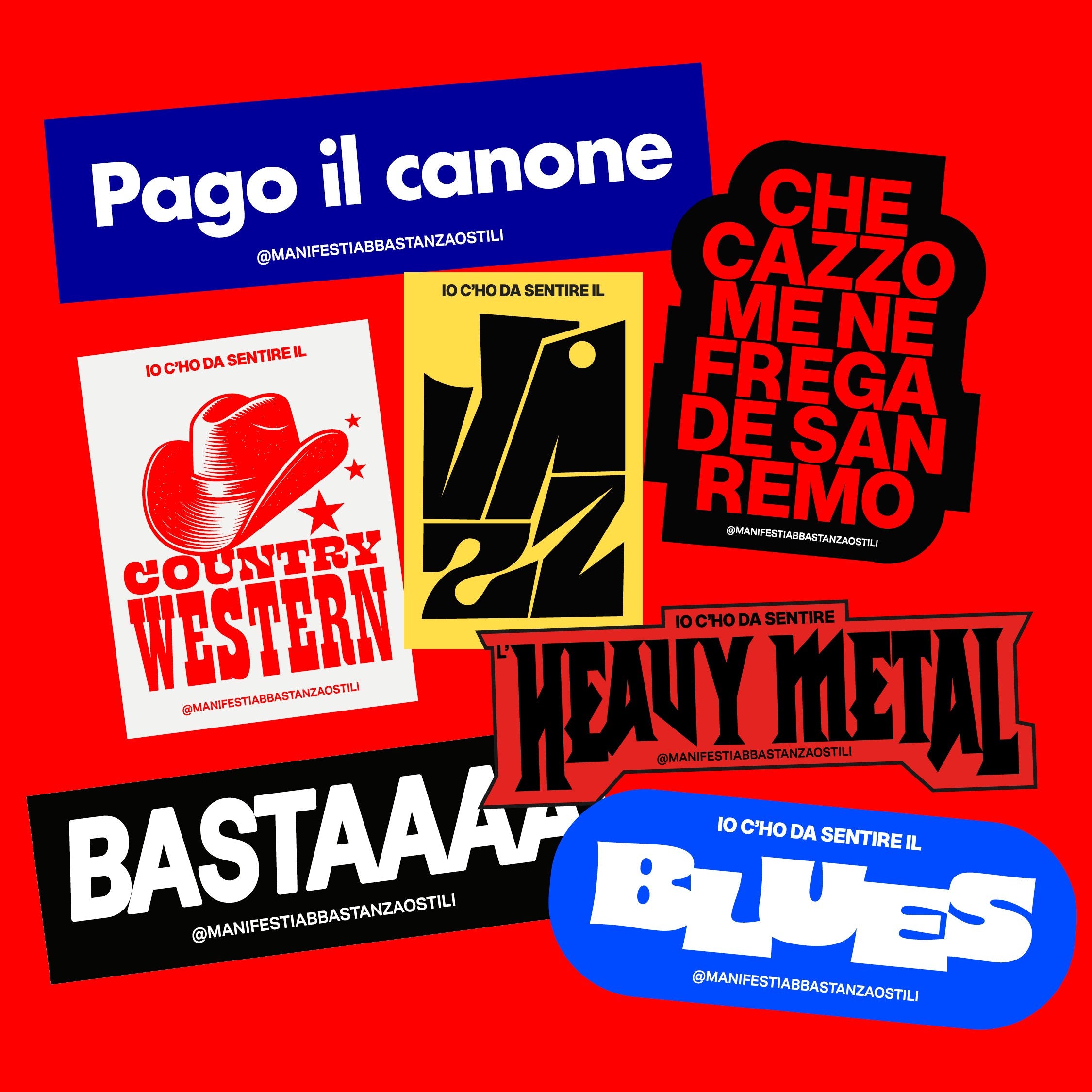 Adesivo in vinile Lavatevi le mani / Promemoria per l'igiene - Italia Adesivo in vinile Lavatevi le mani / Promemoria per l'igiene - Italia