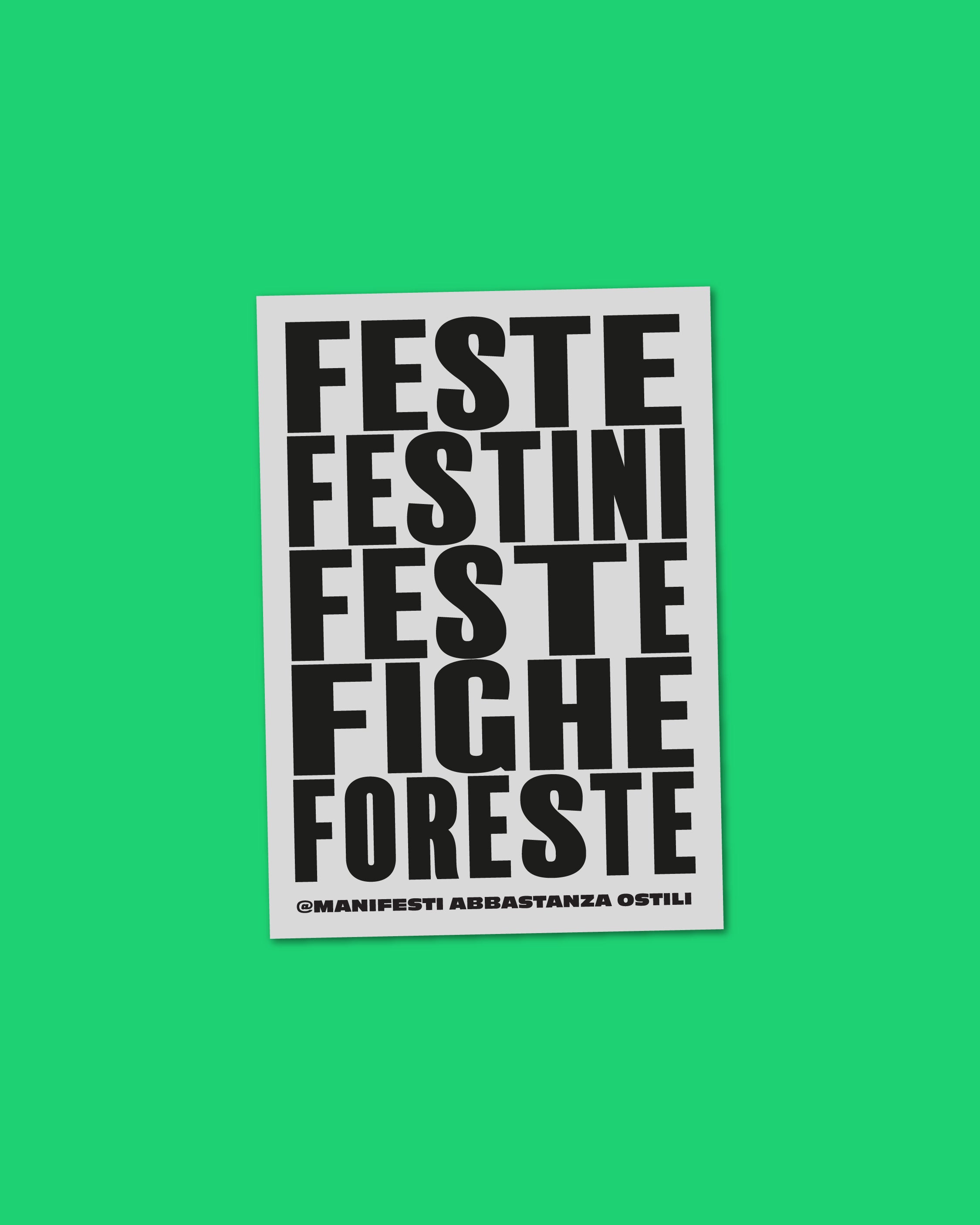 Adesivo - Feste festini feste