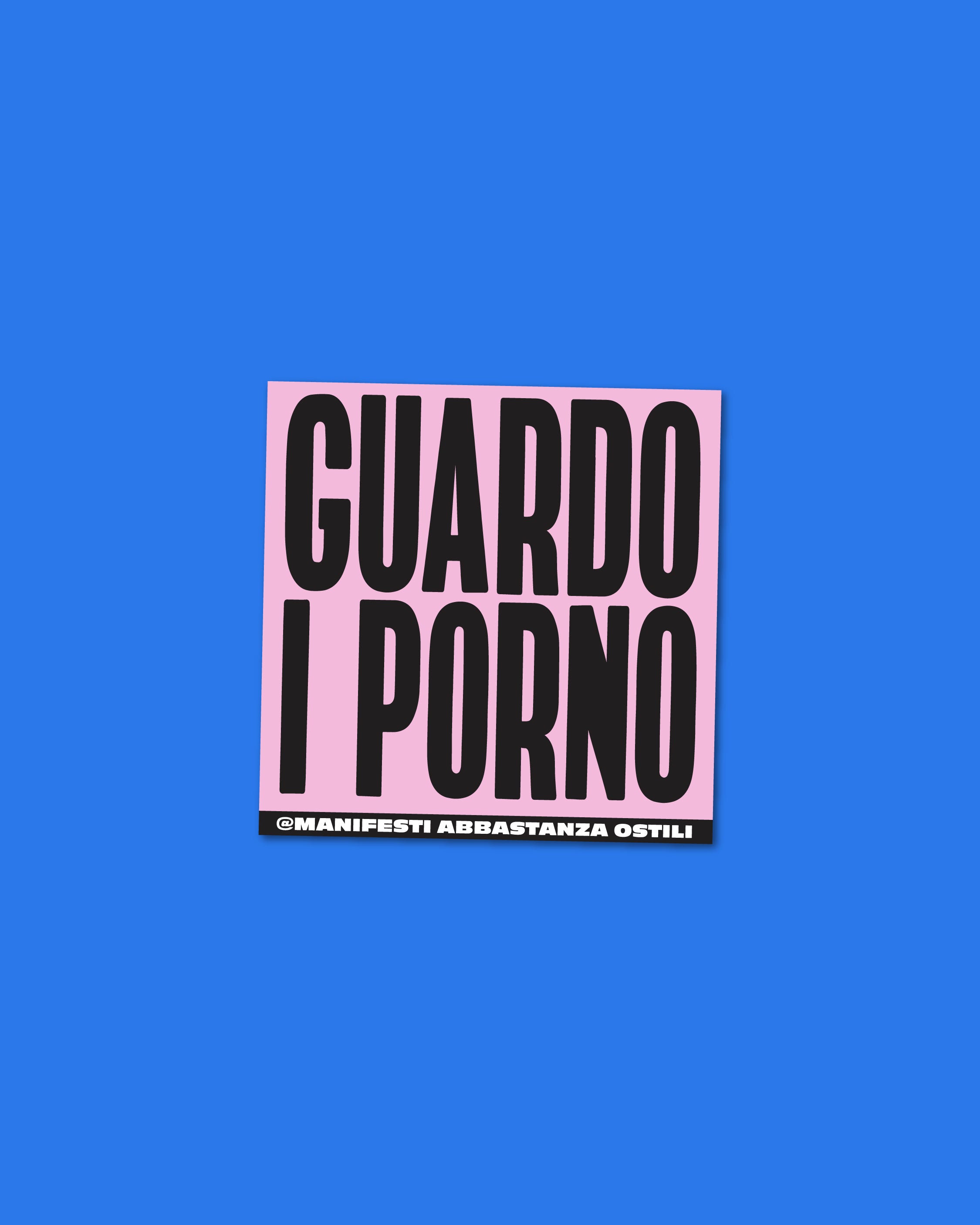 Adesivo - Guardo i porno