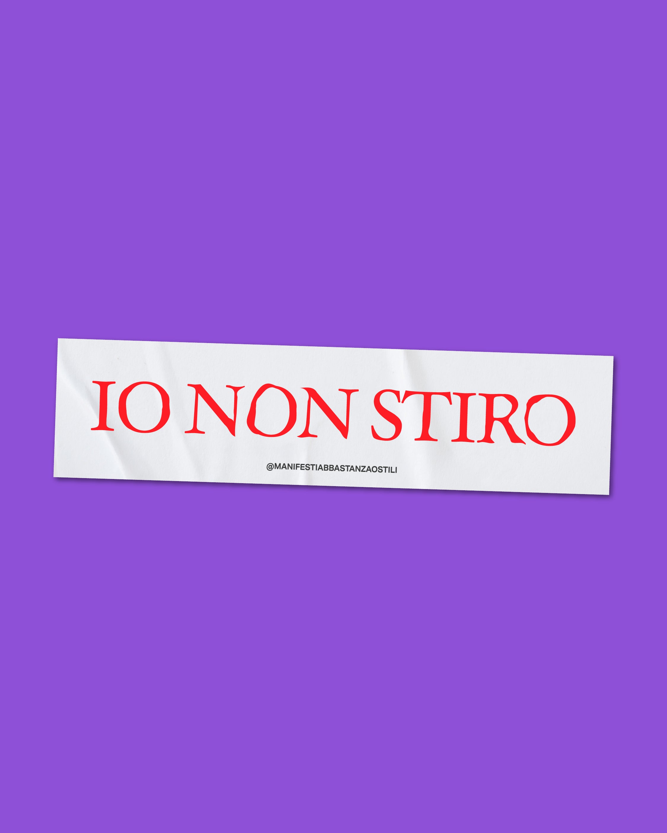 Adesivo - Io non stiro