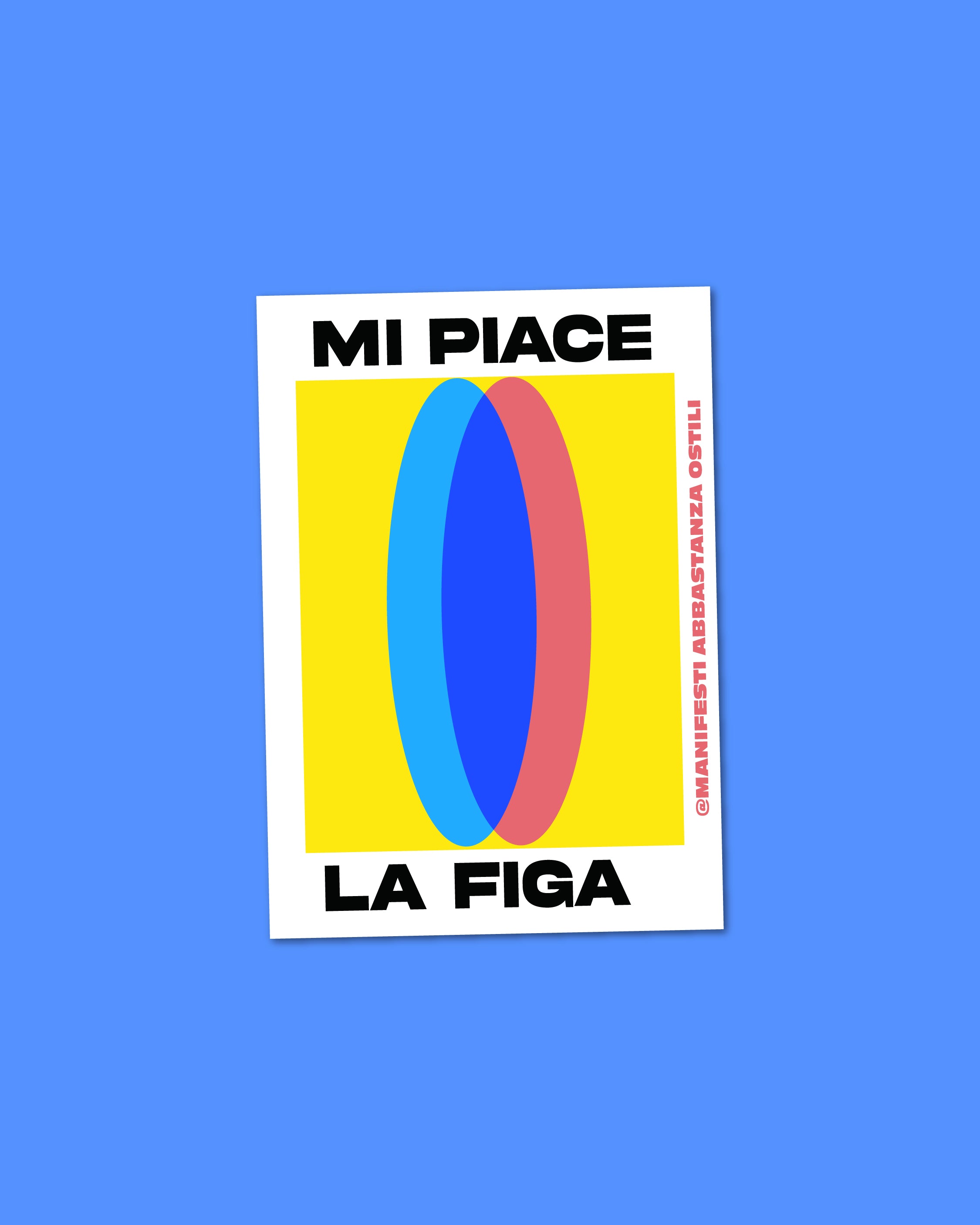 Adesivo - Mi piace la figa