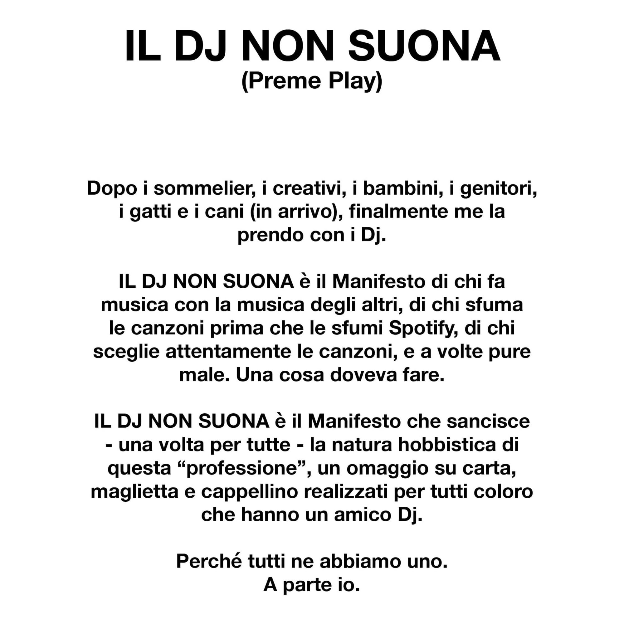 Il Dj non suona