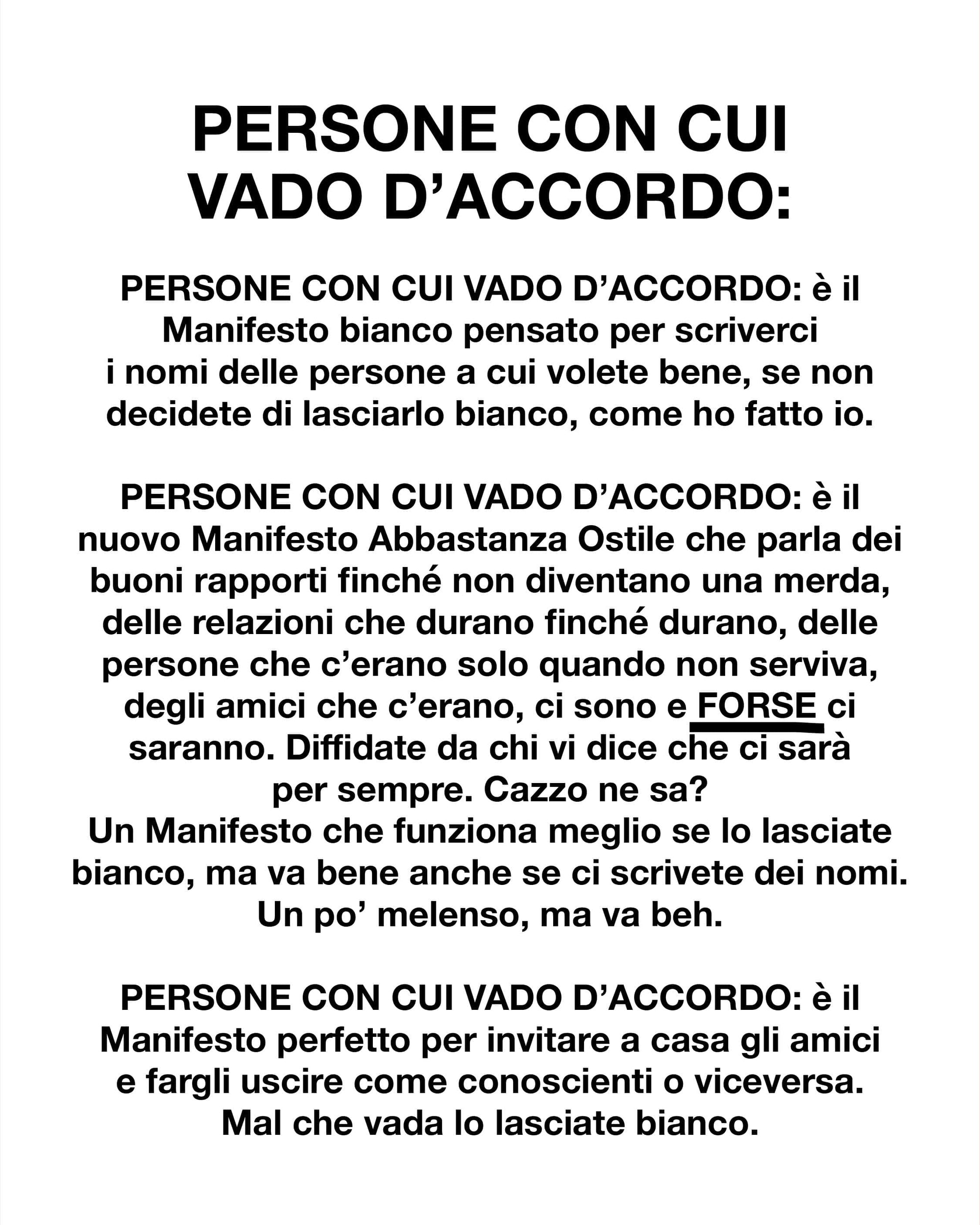 Persone con cui vado d'accordo: