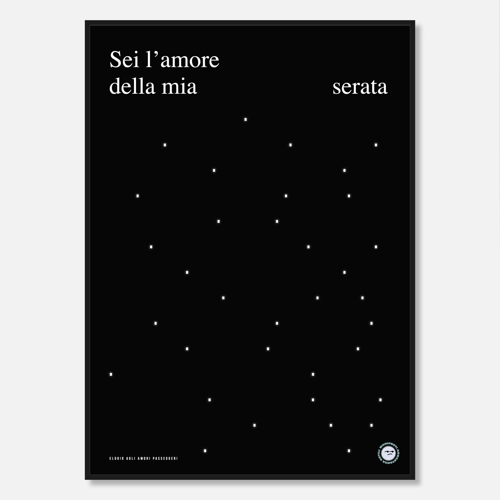 Sei l'amore della mia serata