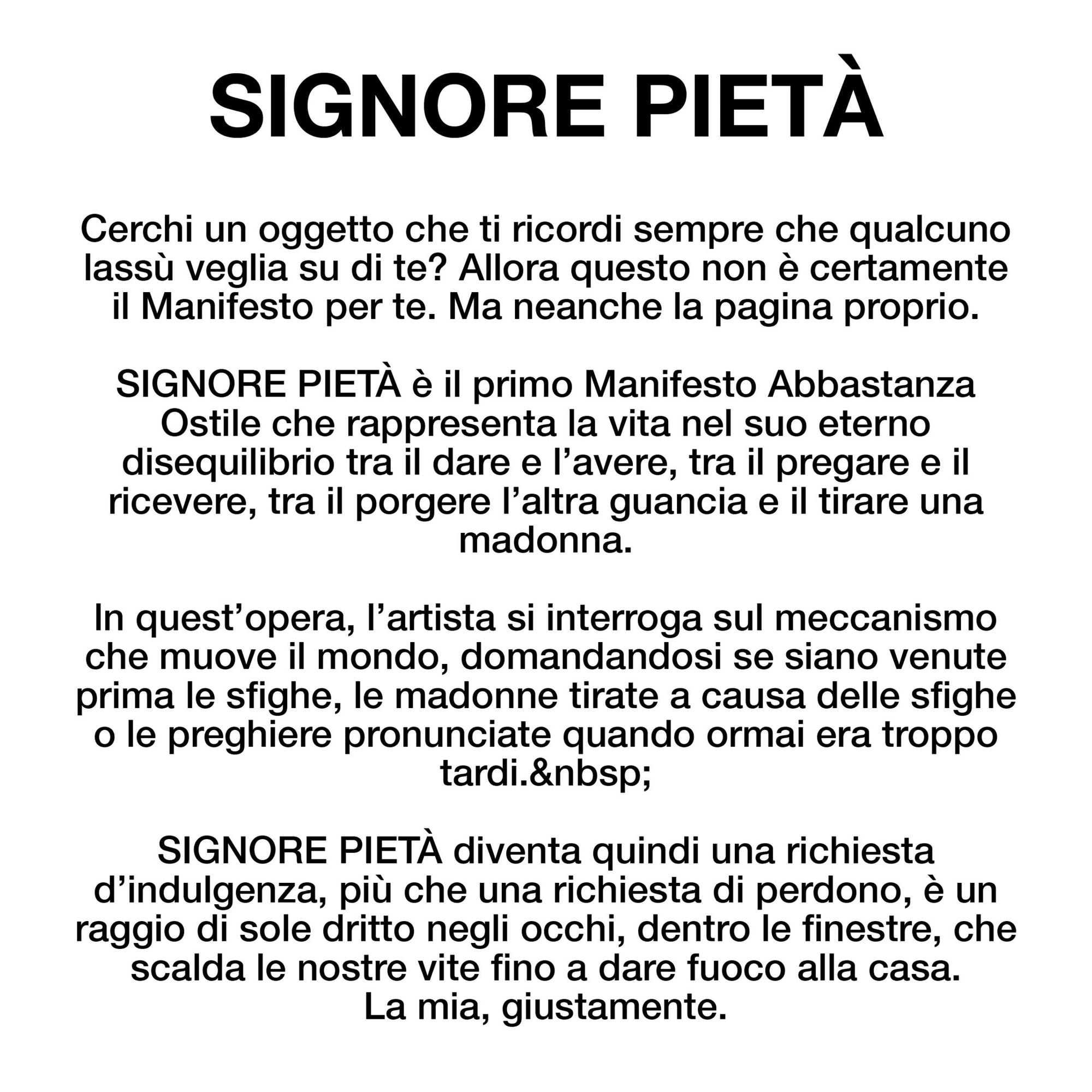 Signore Pietà