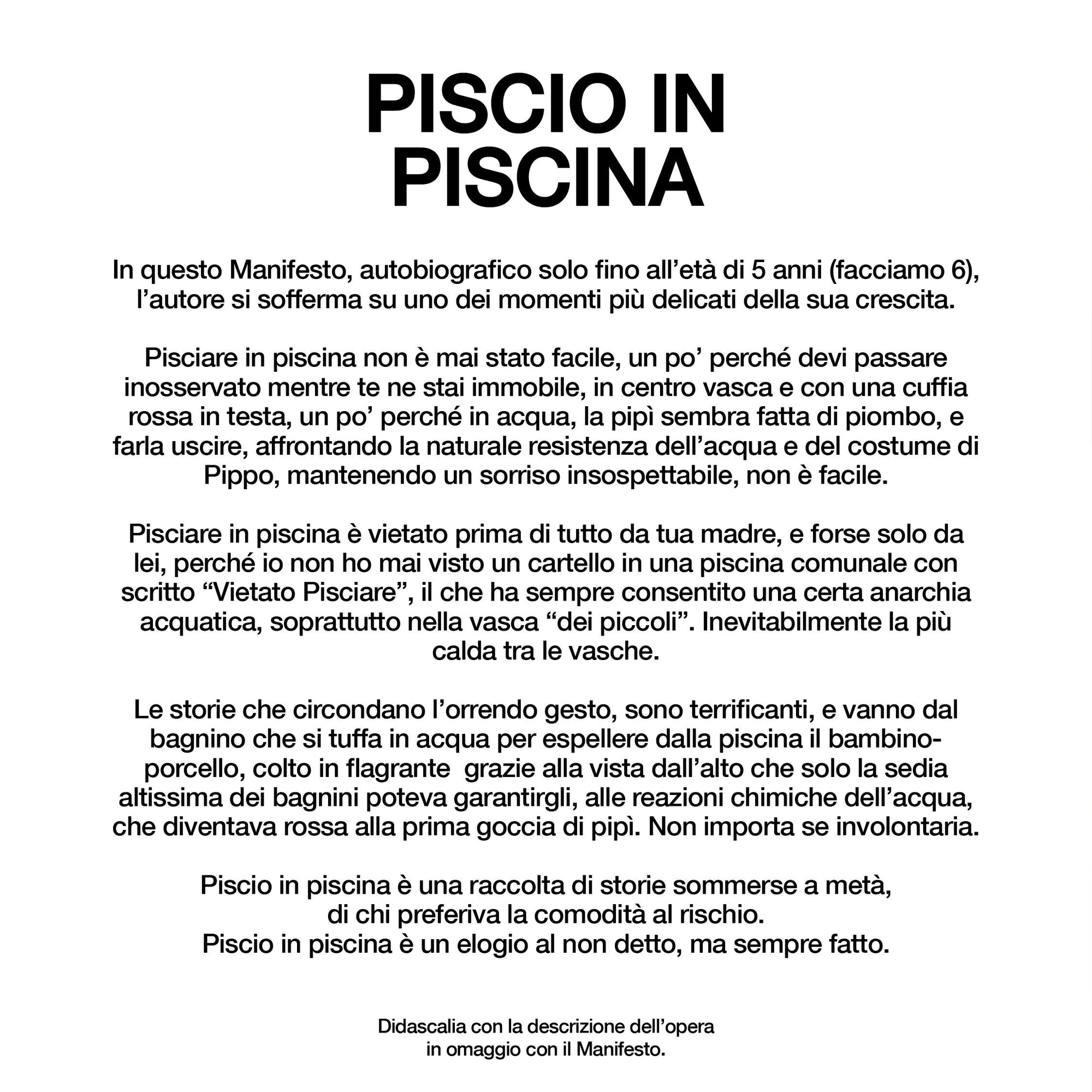 Piscio in piscina