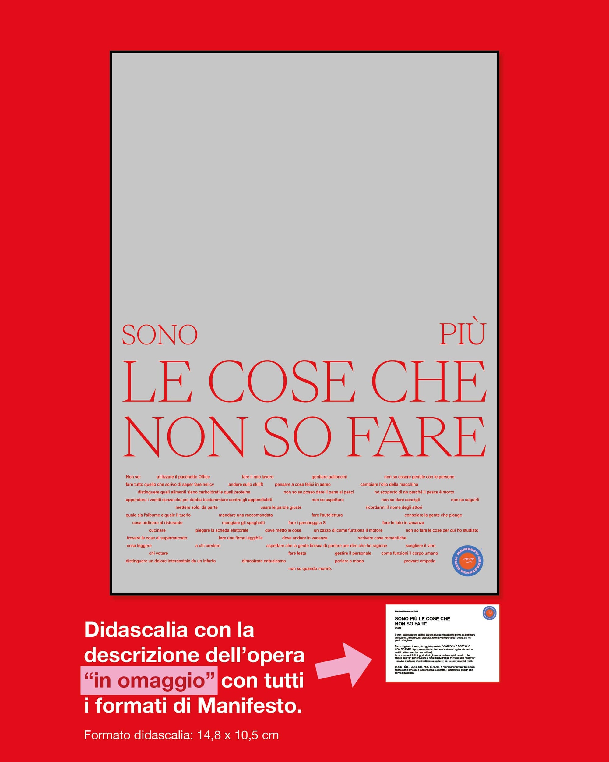 Sono più le cose che non so fare