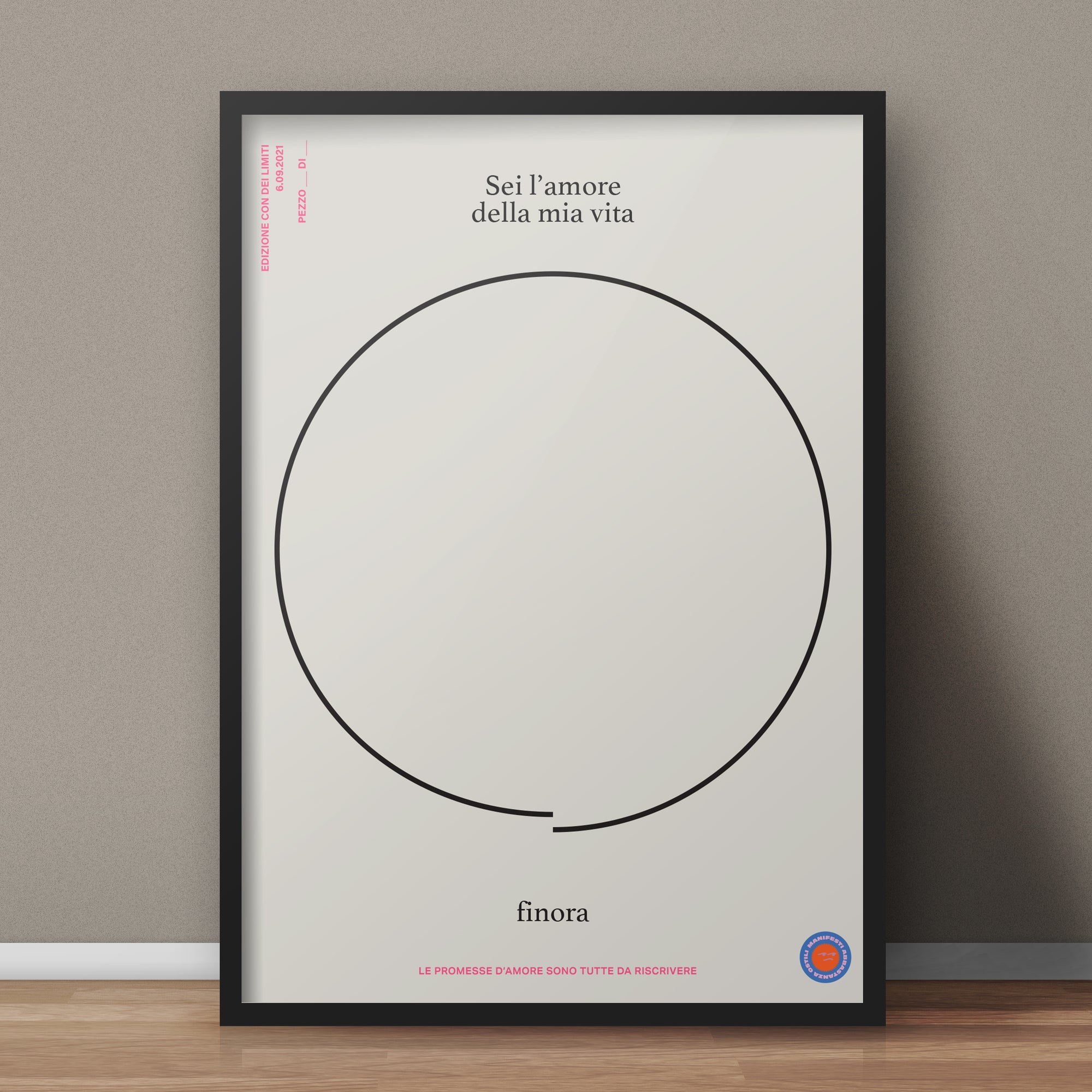 Sei l'amore della mia vita finora